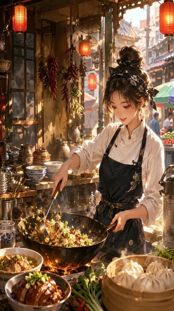 Ảnh bìa MỸ THỰC: TRÙ THẦN XUYÊN ĐẾN HIỆN ĐẠI MỞ TIỆM CƠM